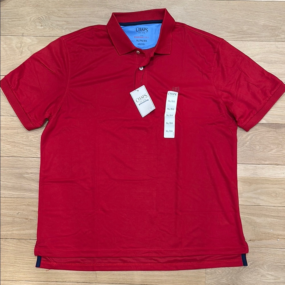 Chaps Men's Red Polo Shirt